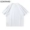 T-shirt camiseta flor de graffiti algodão ocasional tshirts hip hop punk rocha gótico t-shirts homens moda manga curta tops soltos 210602