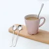 19cm Long Handle Stainless Steel Tea Coffee Spoon Cocktail Ice Cream Soup Spoons Cutlery