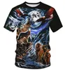 Homens camisetas moda 3d camiseta impressão urso animal de manga curta rua legal 2022 verão casual