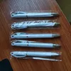 Calor Branco Tranfer Pen DIY Custom Blanks Sublimação Canetas de Esferograma 50 Pçs / Box Escola Escrita Escrita Suprimentos