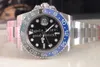 8 Style horloges voor mannen keramische bezel horloge heren automatisch ETA 2836 blauwe wijzerplaat GMT 126719 BLRO BPF 126710 Jubilee Bracelet 116710 B2718