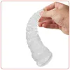 NXY Cockrings Anal sex toys Tentacle Dildo Butt Plug Big Transparent Suction Cup Toy Penis Male Female Dilator 1123 1124