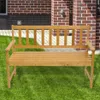 US Stock 44-inch outdoor terrace wooden Patio Benches rest bench can sit more than one person a33 a59