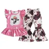 Summer suit cartoon character sets high quality whole children clothes cute and boutique for girls15079267860816