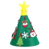 Dzieci DIY Czuł Choinki Christmas Decoration for Home Navidad Rok Gifts Christmas Ornaments Santa Claus Xmas Tree 211104