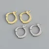 s925 sterling silver small gold hoop earrings Dangle European American Halloween present jewelry circle shape fashion hoops for young lady