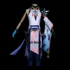 Genshin Impact Liyue Harbor Xiao Roupas Cosplay Costumes Y0903
