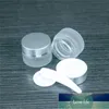 10 pièces 5ml réutilisables flacons de crème pour les mains en verre dépoli argent couvercle en plastique cadeaux cosmétiques bouteille vide produits de soins de la peau
