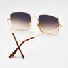 Sunglasses Vintage Alloy For Men And Women Luxury Large Square Eyeglasses Designer Label Retro Gradient 19713214