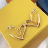 Designer Womens Gold Earrings Merk Letter Oor Studs Mode Vrouwen Grote Cirkel Eenvoudige Oorbel Hoop Oorbellen voor Vrouw Hoge Kwaliteit