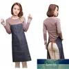 Aprons Women Cowboy Antifouling Unisex Denim For Simple Kitchen Chef Cooking Uniform Men's Woman Factory price expert design Quality Latest Style Original Status