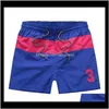 Kläder Apparel Drop Leverans 2021 Sommar Badkläder Strandbyxor Mens Board Vit Män Surfa Små Häst Swim Trunks Casual Sport Shorts Umztl