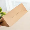 Gift Wrap 10pcs Hand-Held Kraft Paper Gifts Packaging Bags With Transparent Window For Wedding Home Party Candy Bread Baking Takeaway Bag