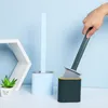 Newportable Pędzel Pędzel WC Uchwyt Szczotki Creative Cleaning Set Uchwyt Szczotki WC Zestaw Trwała Łazienka Czyste narzędzie EWE6648