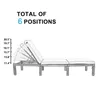 US STOCK TOPMAX Patio Benches Furniture Outdoor Adjustable PE Rattan Wicker Chaise Lounge Chair Sunbed Blue308o