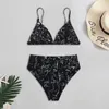 Día de la Independencia Mujeres Bandeau Bandage Bikini Set Push-up Traje de baño brasileño Star Beachwear Traje de baño Trajes de baño Bikinis Mujer Mujer