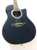 Kolfiberkropp 6 Strängar Ovation Akustisk elektrisk gitarr Ebony Fretboard med F-5T Preamp Pickup EQ Professional Folk Guitare