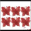 6 pcs borboleta 3d Natal árvore enfeites de casamento decorações de festa artesanato presente para criança 11dot11 us9xc adiql