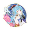 Anime genshin impatto zhongi barbatos keyring per pins per pin badge badge metallo artigianato per spilli fatti a mano accessori per gioielli fatti giosti y0728361720463