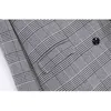 Casual loose ladies jacket autumn long-sleeved large size plaid women's blazer High quality office suit female 210527