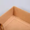 Большой крафт бумажный пакет с окном коробки нижнего белья чулки шарфы упаковочные коробки портативные подарочные коробки оптом