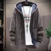 Winter Arrival Men's Knitted Thicken Mens Coats Male Sweater Casual Keep Warm Male Cardigan Red Sweaters Men Size M-3XL 210603