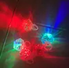 Gigantic Diamant Light-Up Ring Glow Led Blinkande Party Favoriter för barn Vuxna Händelse Holiday Decorations Clear