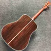 Custom sólido topo de Rosewood Voltar Lado Vida Árvore Inlay Guitarra Acústica