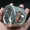 Cockrings Metal Scrotum Pendant Ball Stretchers Testis Weight ring Penis Stainless Steel cock Lock Ring Sex Toys BB 2 128 1123