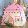 Tents And Shelters Baby Princess Game House Flowers Blossoming Boy Girl Oversized Folding Tent Kids Indoor Outdoor Castle Gifts