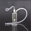 mini quemador de aceite de vidrio bong pipas de agua con 10 mm macho de vidrio quemador de aceite tubo reciclador grueso bongs embriagadores para fumar