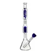 Freezable Hookahs 6 arms tree Perc Glass Beaker Bongs Condenser Coil Water Pipes 18mm Female Joint 3mm Thick Dab Rigs Diffused Downstem With Bowl