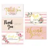 Cartões de felicitações 30pcs Obrigado Agradecendo a decoração de presente de cartão para pequenas empresas casamentos de chá de bebê dropship
