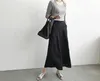 Colorfaith Women Summer Trousers Pantskirt High Elastic Waist Casual Cotton and Linen Wide Leg Ankle-Length Pants P6673 210925