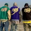Chaquetas para hombres Hip Hop Béisbol Hombres Mujeres Letes Bordado Patchwork Harajuku Varsity Jacket College Bomber Coats Unisex 2021