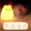 Topoch Touch Sensor Light LED LED LAD AAA بطارية مدعومة 7 ألوان 2 أوضاع Kawaii Mini Cut