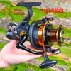 Bis Métal Spinning Reel 13 + 1BB Pêche Pesca Forte Drag Moulinet Peche En Mer Carpe Carretilha De Olta Makaralar Baitcasting Reels