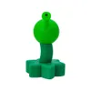 DHL Pea Shooter Tubo in silicone Due in uno Cucchiaio da fumo Tubi per erbe aromatiche Collettore di nettare con chiodo in titanio Dab Rig Accessori per fumo