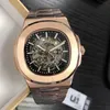 Watch Men Watch Automatyczne mechaniczne wgłębienia Watche klasyczny styl 42 mm pełny stal nierdzewna 5atm Wodoodporny szafir Super Luminous U1