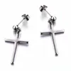 Stud Fashion Women Men Punk Cross Earring Piercing Jewelry Retro Rock Earrings