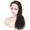 Vente en gros pré plumé 13X4 Lace Front perruque vierge brésilienne de cheveux humains Transparent dentelle frontale perruques 130 % 150 % 180 % densité