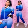 Women Fashion Letter Printed 2 Pieces Sports Suits Tops Pants Tracksuits Sweatshirt Sets Jogging Outfits