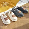 Outdoor Winter Waterproof Women Non-slip Slippers Warm Female Plush House Cartoon Indoor Flip Flops Men Shoes 211229