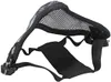 Taktisk solglasögon Airsoft Shooting Half-Mask Stålnät och skyddsglasögon Set Sport Paintball Cs Eyes Protection