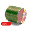 Ligne de pêche lisse, camouflage invisible, 500 M, Nylon Super résistant, principal PE tressé, Multifilament 880LB, 6404269