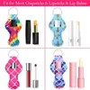 Party Favor 72 Design Pattern Printing Chapstick Holder Handy Lip Balm Neoprene Holder Keychain Pouch For Girl Gift