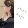 Cross Crystal Hairpins Rhinestones x Cabelo Clipes Barrettes Lateral Simples Clipe Nupcial Headwear Menina Acessórios De Cabelo