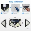 Illuminazione per esterni lampada solare 18002400Mah Tre modalità Bodice Human Movone Lights Wall Lights House Garden Street Courtyard Waterproof 7233964