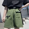 green high waisted shorts