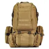 Tactical 50L 4 w 1 Molle plecak wodoodporny plecak wojskowy turystyka Camping Outdoor Travel wspinaczka armia męska torba plecak Q0721